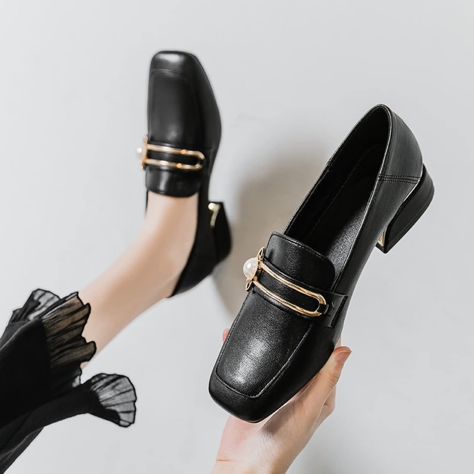 Chaussures Mary Jane À Talon Moyen Spot On Pour Femmes
