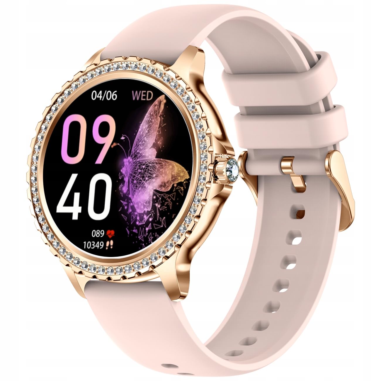 SMARTWATCH ZEGAREK DAMSKI POLSKIE MENU ROZMOWY SMART WATCH DLA KOBIETY PL