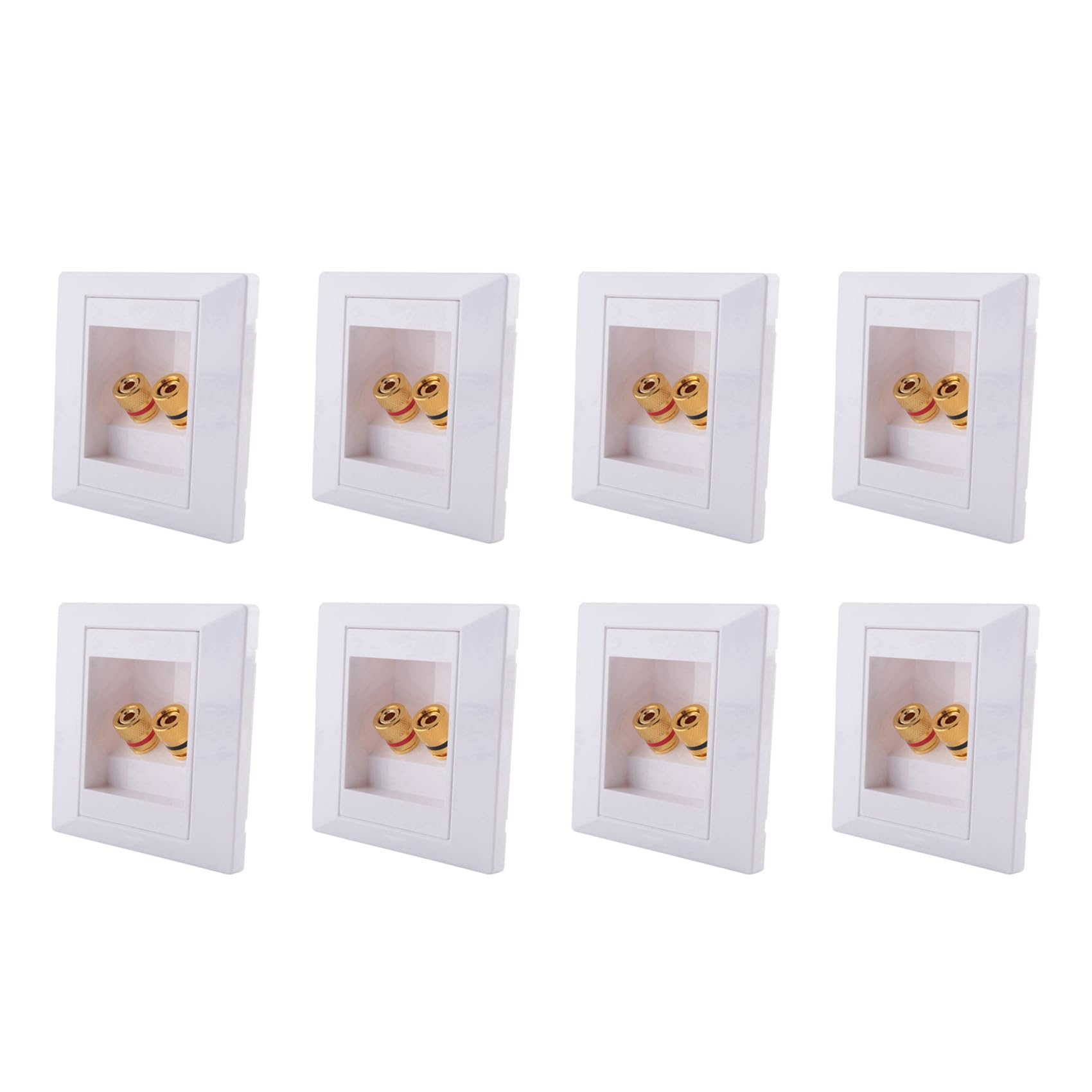 Prise murale haut-parleur pour supprimer les fils apparents au sol, Lot de 8