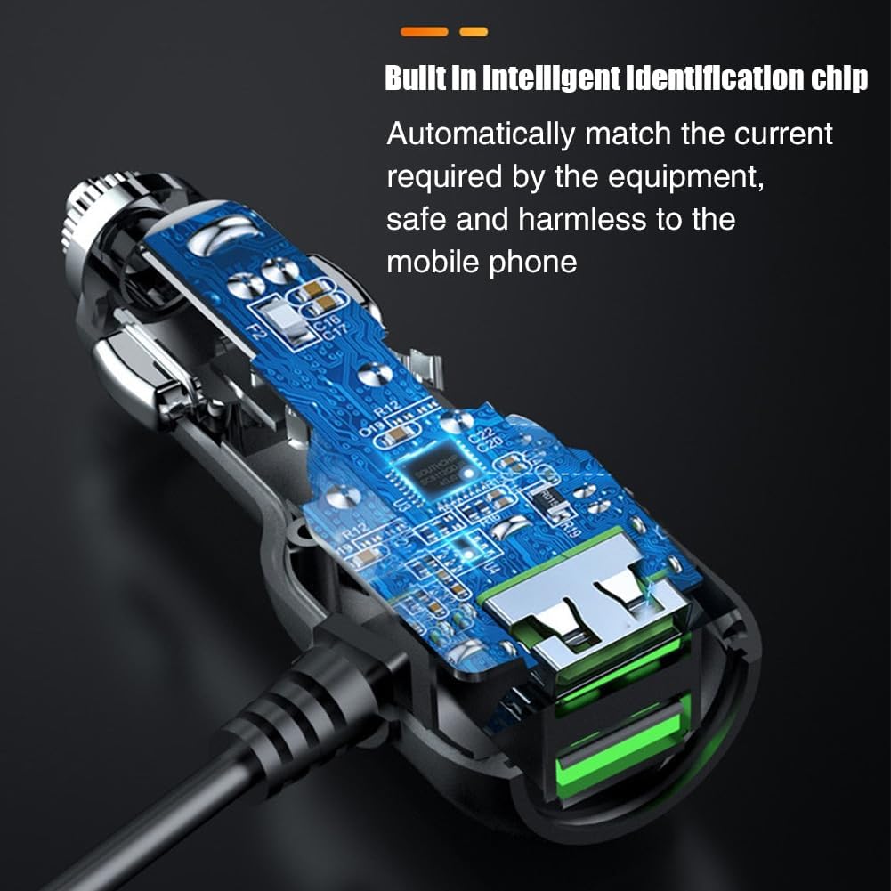 Amazon | シガーソケット ドライブレコーダー用電源ケーブル 3.4A