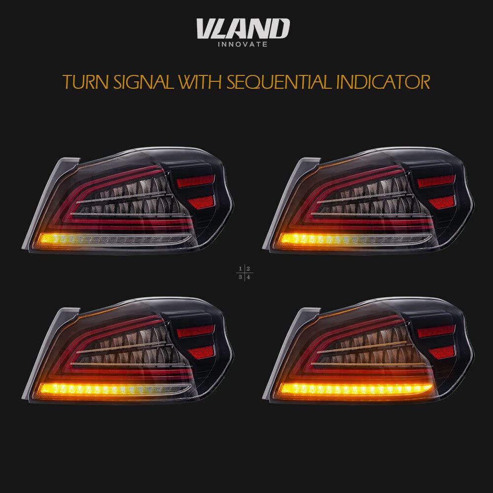 Amazon | VLAND ス バル WRX STI S4 VAB VAG LED テールランプ 流れる 