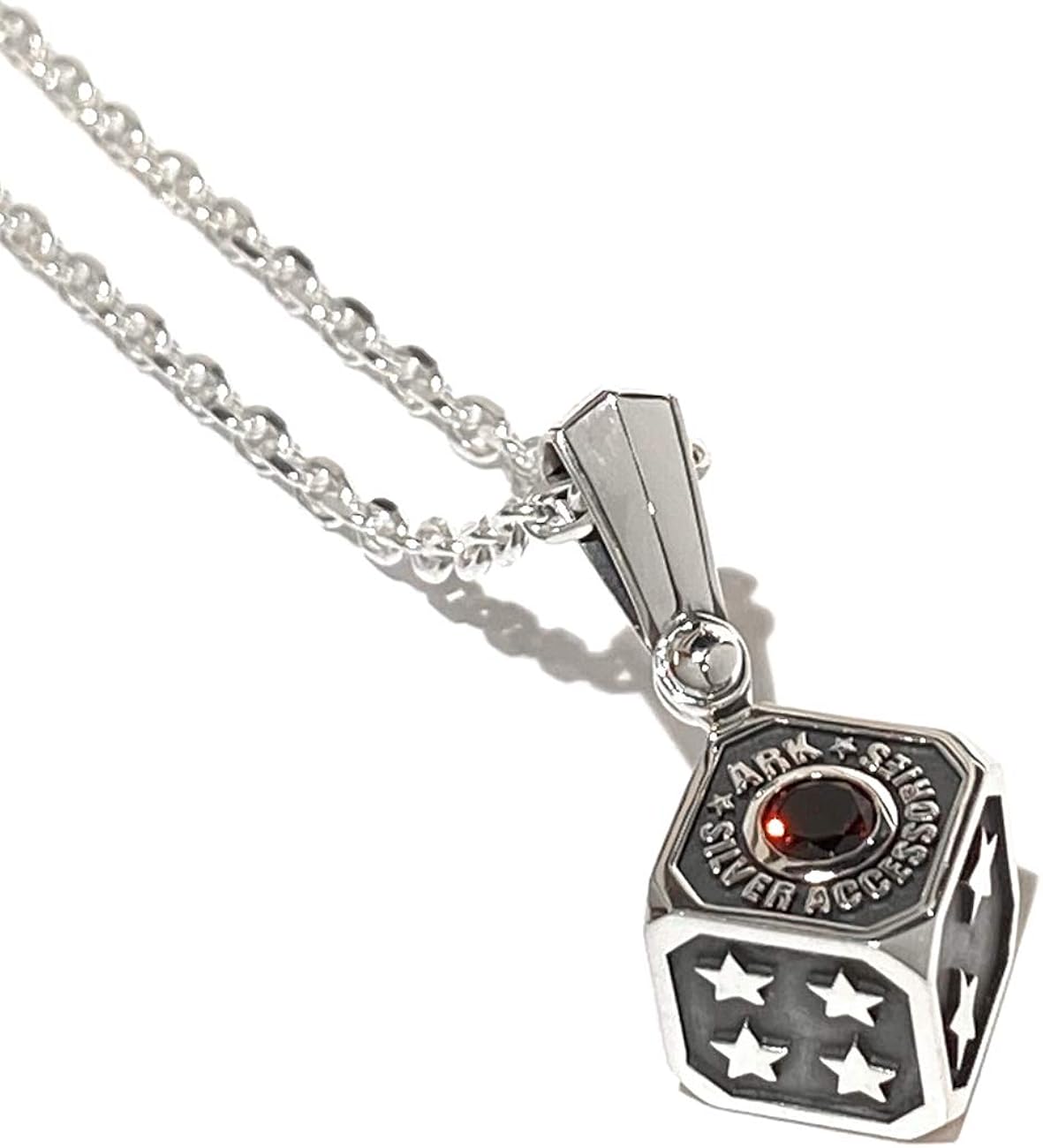 お得な情報満載 星サイコロメンズネックレスペンダントブランドシルバー925シンプルダイス メンズ小物 Istccorp Com