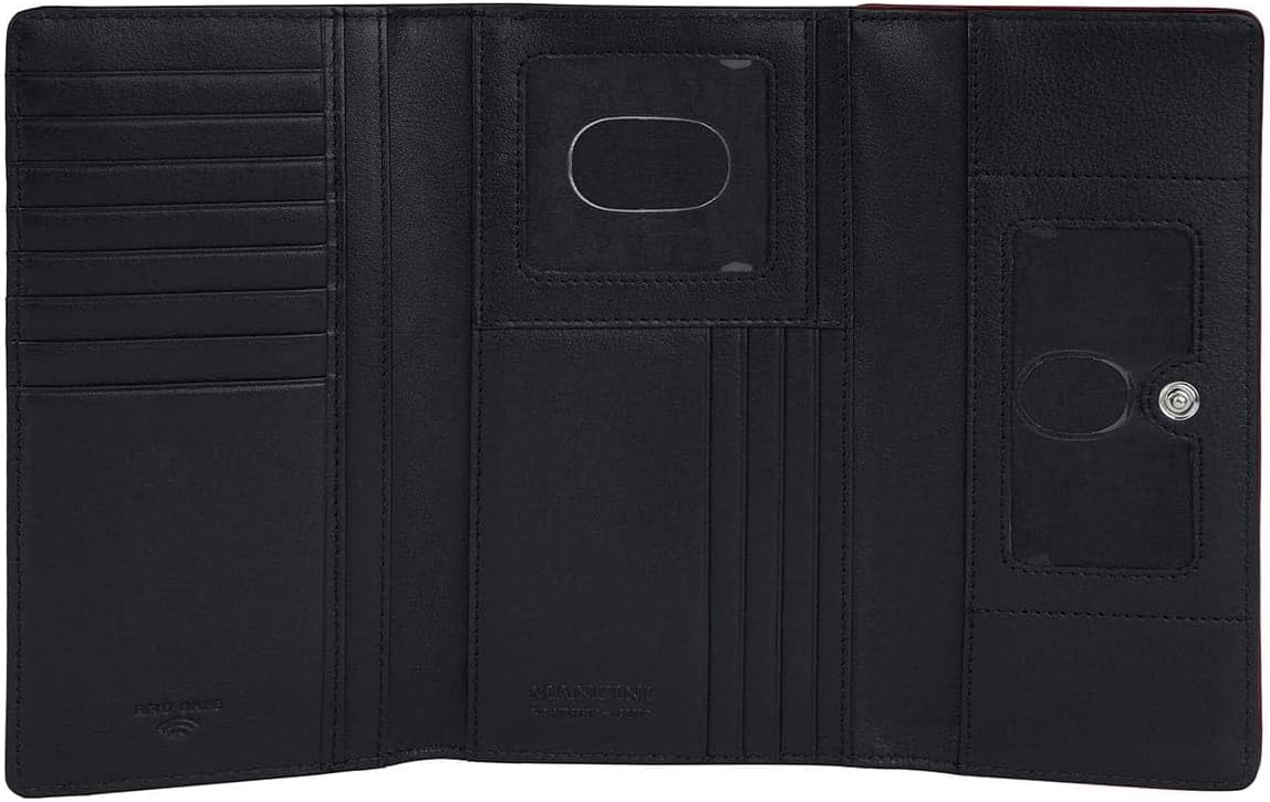 Sonoma Black Women’s Medium Clutch Wallet with Enhanced RFID Protection, Black