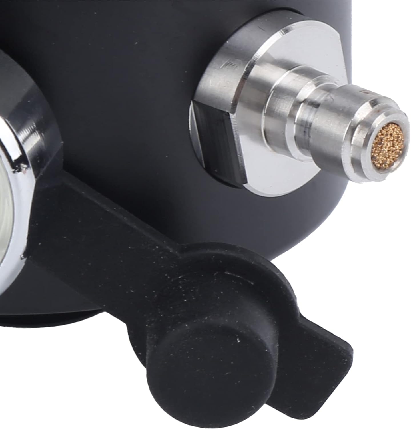 plplaaoo DIDEEP 0.5L Scuba Oxygen Cylinder Breather Valve Adapter High Strength Diving Regulator for Underwater Breathing Aviation Aluminum Alloy 6061 Material
