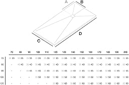 KOES - Resin shower tray model INDO – 100x140 – White RAL 9003