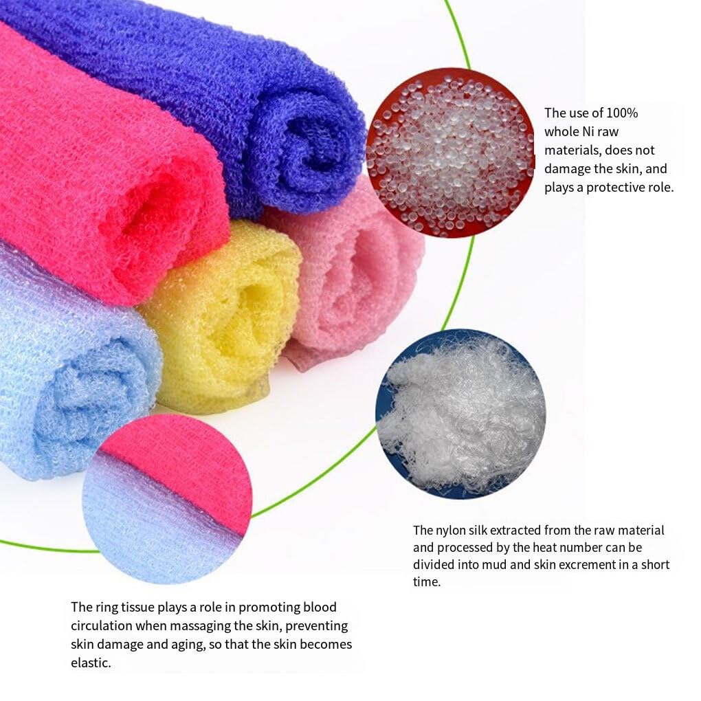 Extra Langes Rücken-Peeling-Handtuch – Weiches 3D-Gewebe, Für Gründliche Hautreinigung