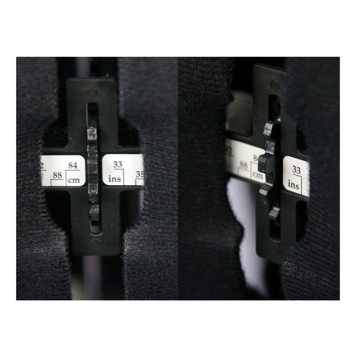Maniquí de Costura Ajustable Online, en Tela Negra con Marcador de Dobladillo, Tallas 10 a 16 - Fija, Mide, Ajusta y expón tu Ropa en Este maniquí de Sastre - 023816-Negro