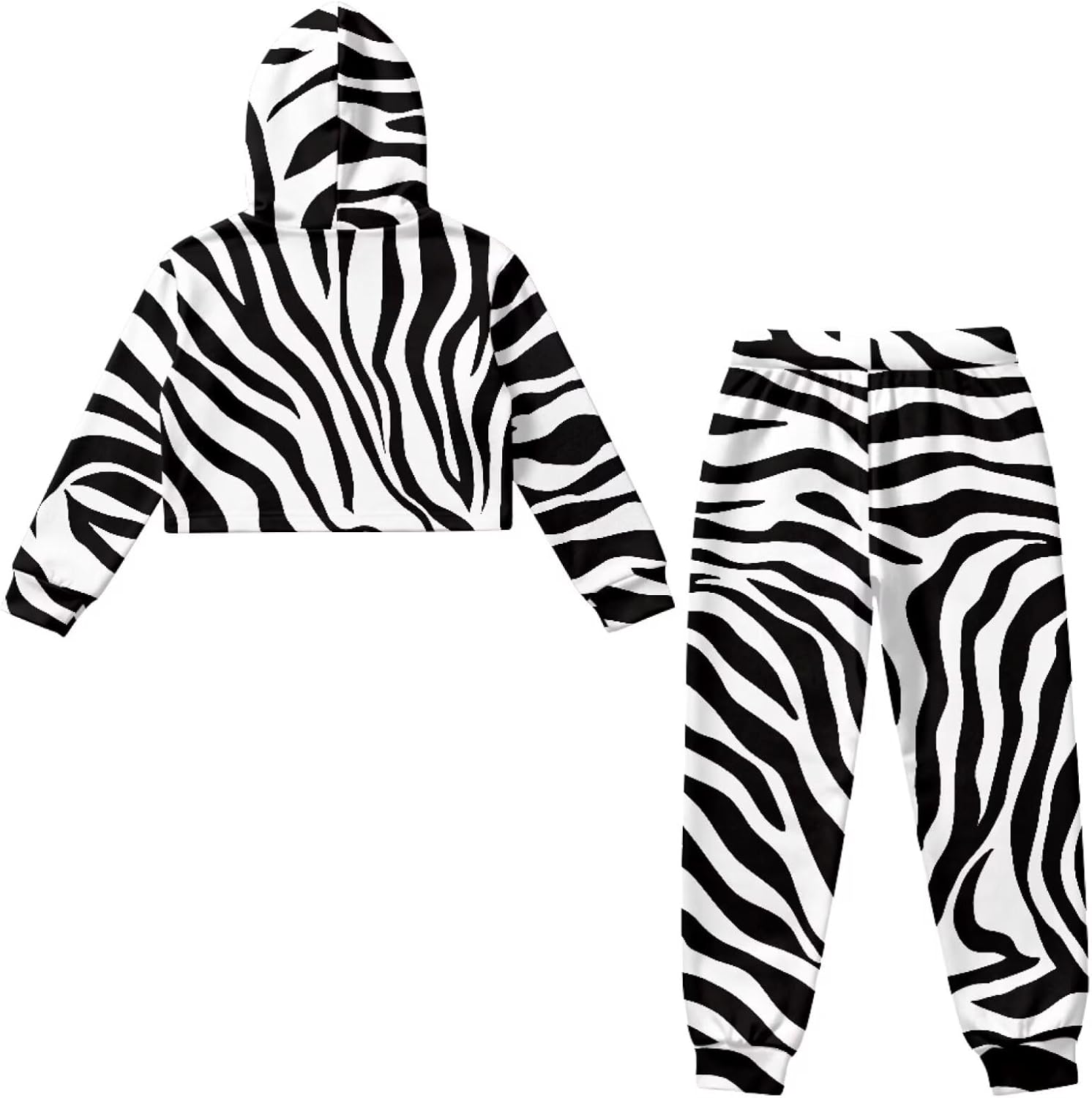 Sweatshirt and Pants Set Long Sleeve Pullover Hoodie Jogger Sets Tracksuit for Girls 3-14Y