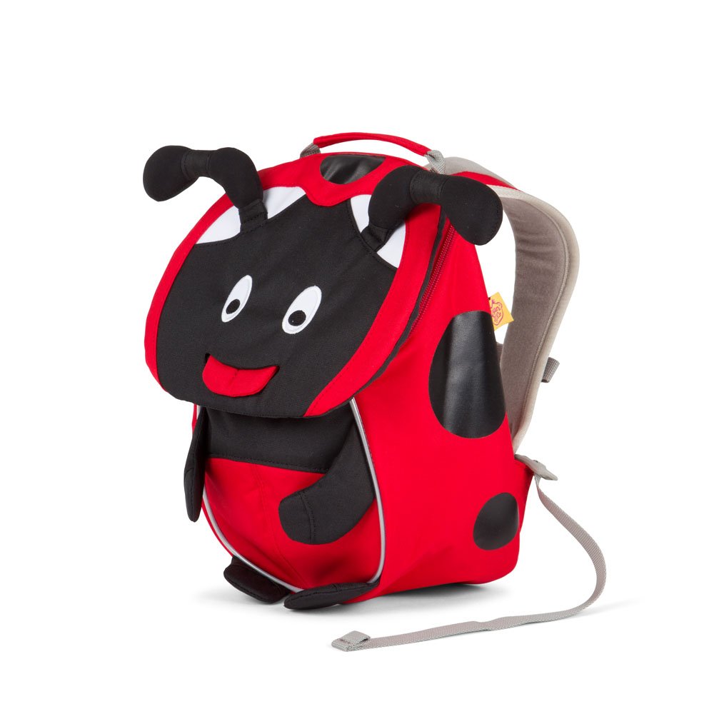 Affenzahn Little Friend Kindergarten-Rucksack für Kinder 1-3 Jahre für Kinder im Kindergarten und Kinderrucksack für den Kindergarten, Marienkäfer - Rot, Standardgröße