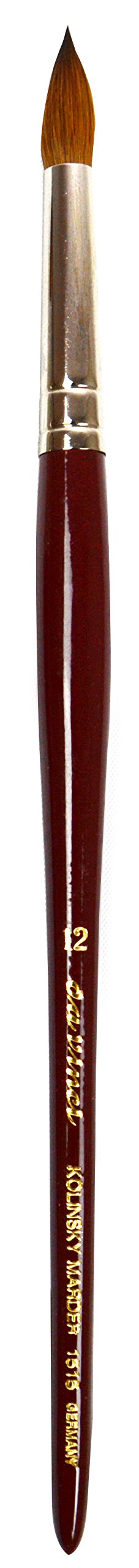 da Vinci Watercolor Series 1515 Maestro Paint Brush, Extra Short Retouching Kolinsky Red Sable, Size 12 (1515-12)