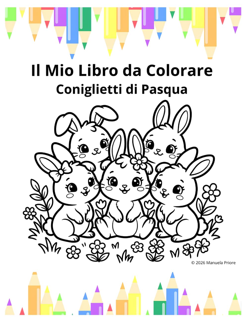Il mio libro da colorare: Coniglietti di Pasqua