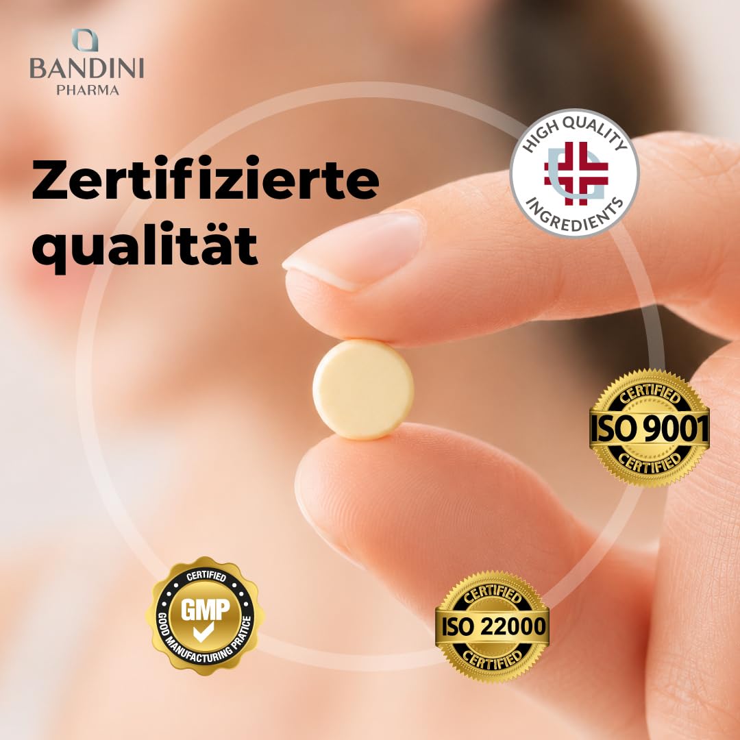 Bandini® Bromelain 10000 F.I.P/g | 5000 GDU/g | Starke Detox Entwässerung | 200 magensaftresistente hochdosierte Tabletten | Reines Natürliches Enzym Ananas Extrakt | 1 Tablette/Tag für 200 Tage
