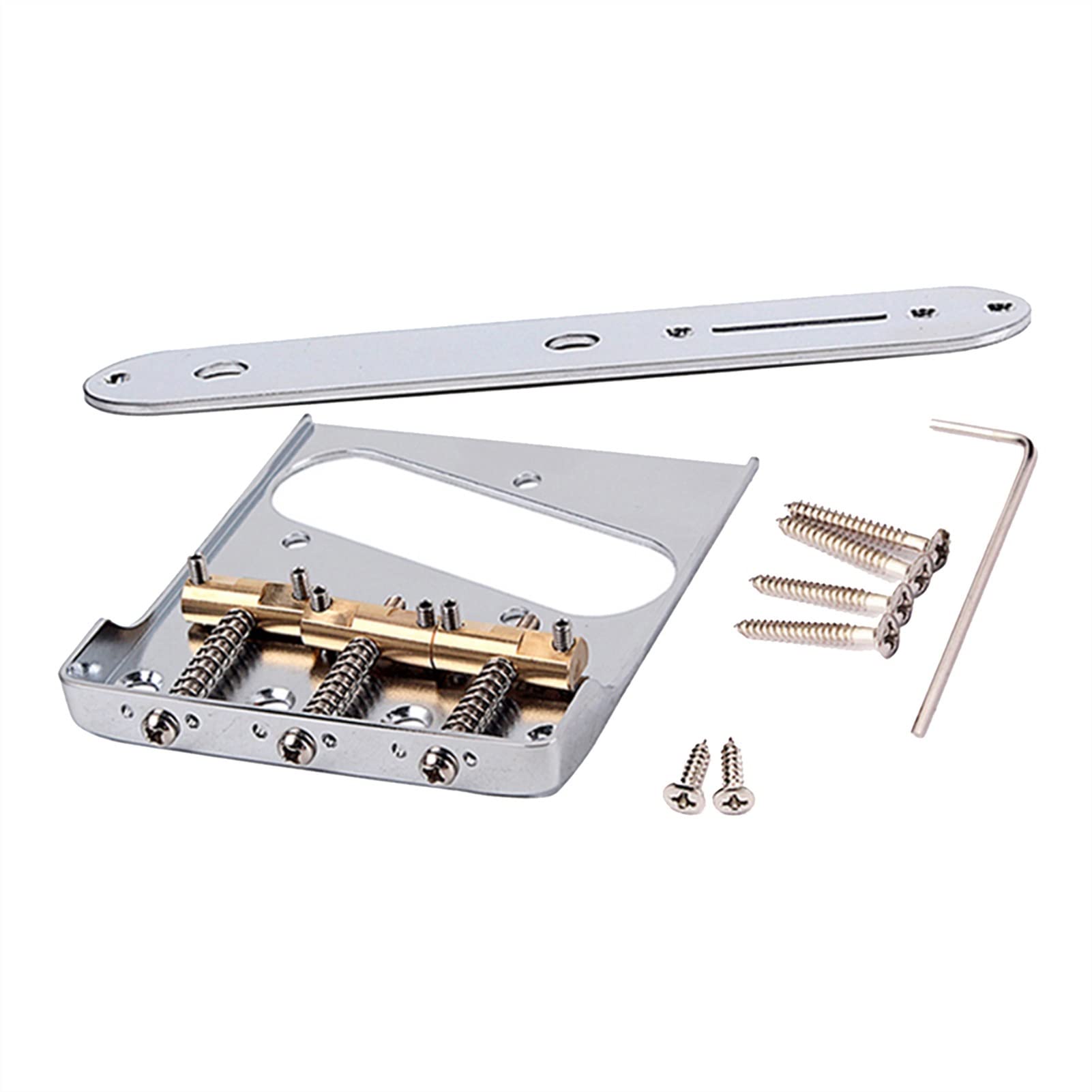 FLFL Puente De Guitarra Vintage De Chrome Y Piezas De Puente para TL- Guitarra Eléctrica De Estilo Sistema Puente Guitarra