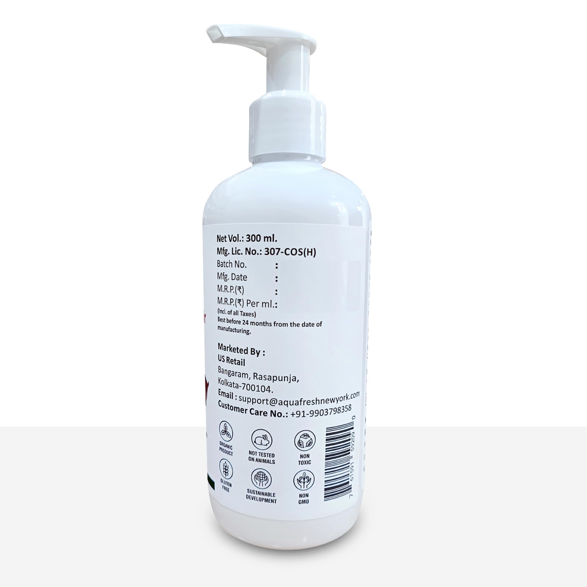 AFN AQUA FRESH NEWYORK New York Onion Fenugreek Shampoo for Hair Strong & Shinning Hair (300ml) (Pack Of 1)