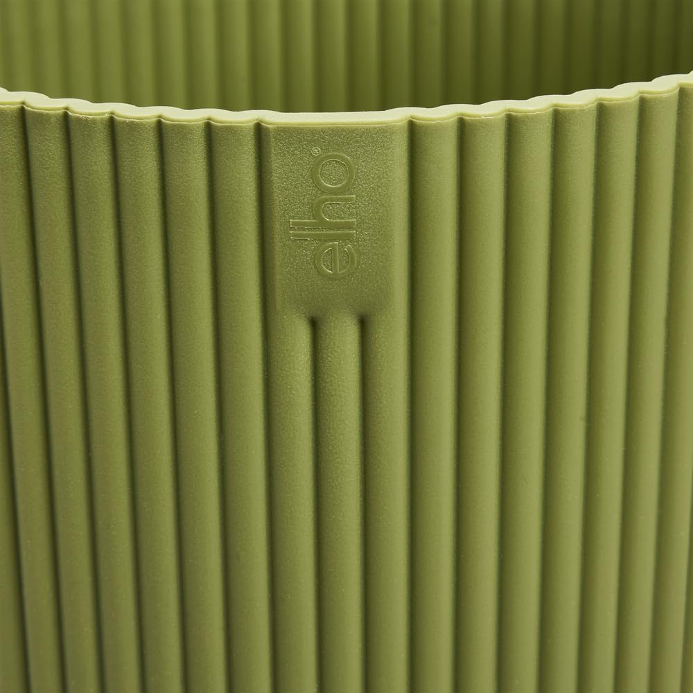 elho Vibes Fold Round Flower Pot with Self Watering Insert, 100% Recycled Plastic, Plant Pots Indoor, diameter 22 cm - Image 3