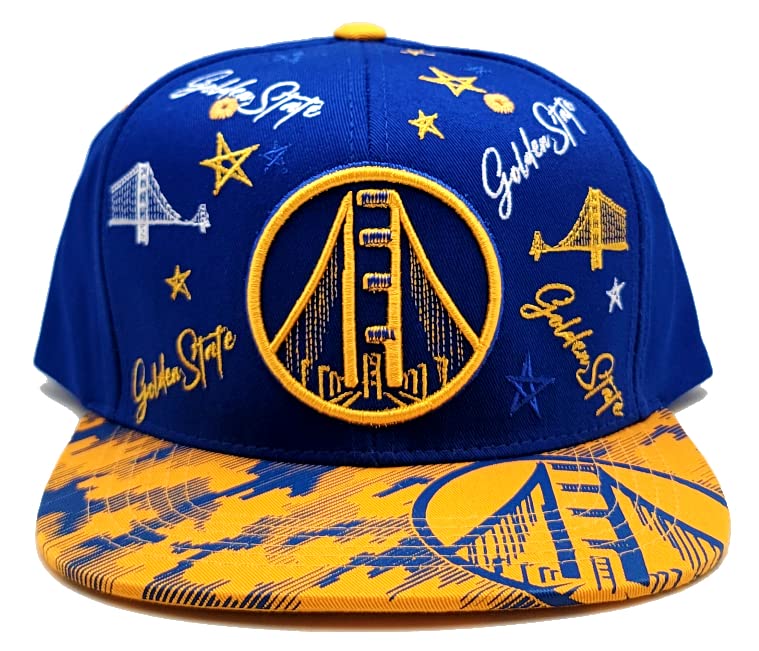 Gorra Snapback Golden State New Bridge Confetti Azul Oro miniatura 3