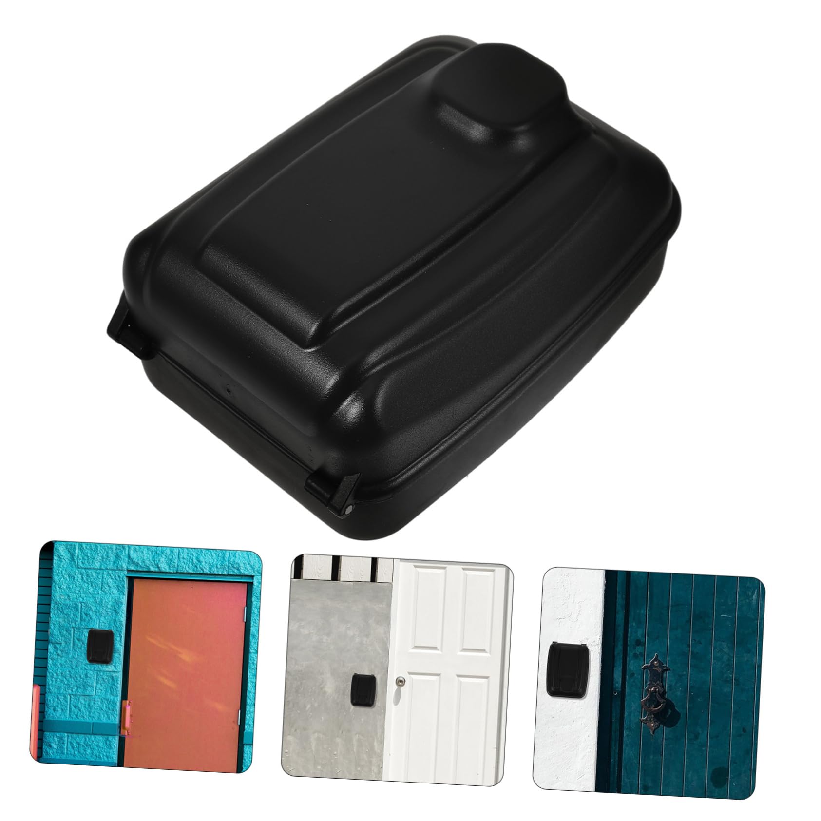 NUOBESTY Cassetta Chiavi da Parete con Codice, Box Sicurezza Nero | Lega di Zinco e Plastico, Design Elegante e Stile Slim, per Aule e Giardini