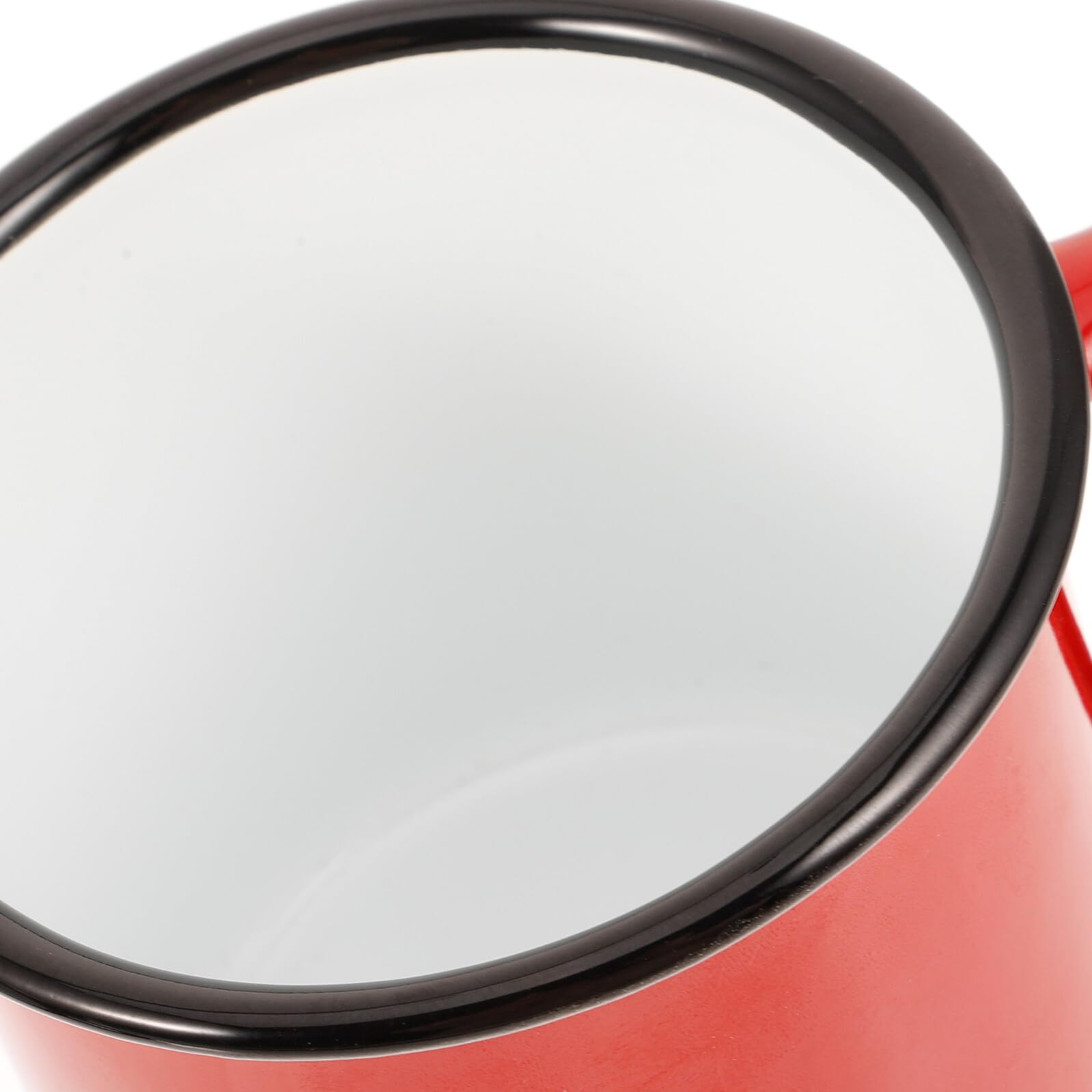 Hohopeti Tazas de Esmalte Fácil de Limpiar Juego de 4 Diseño Clásico de 350ml Vintage para para Camping Adecuado para Café, Té y Uso al Aire Libre Café, Té y Uso al Aire Libre