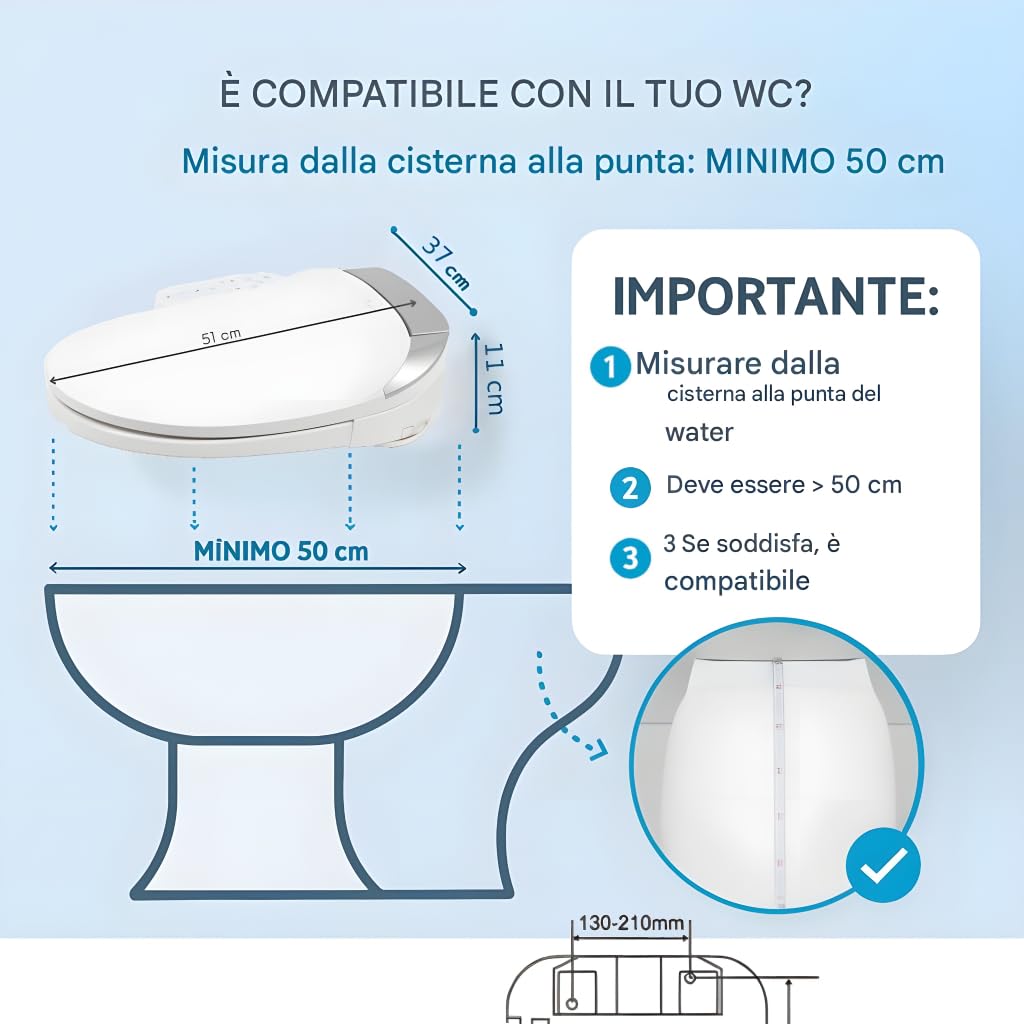 SEDILE E COPERCHIO DELLA TOILETTE WC GIAPPONESE INTELLIGENTE NASHI COMPACT PRO | Leroy Merlin