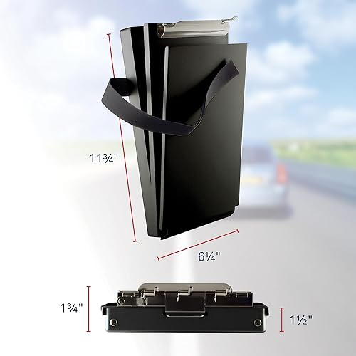 Miniatura 2 de Soporte para formularios II Saunders de aluminio reciclado, con clip, 6" x 11", Negro