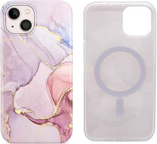 Miniatura 10 de Funda magnética para iPhone 14 Plus de 6.7 pulgadas compatible con MagSafe Charging TPU suave delgado a prueba de golpes, linda funda protectora