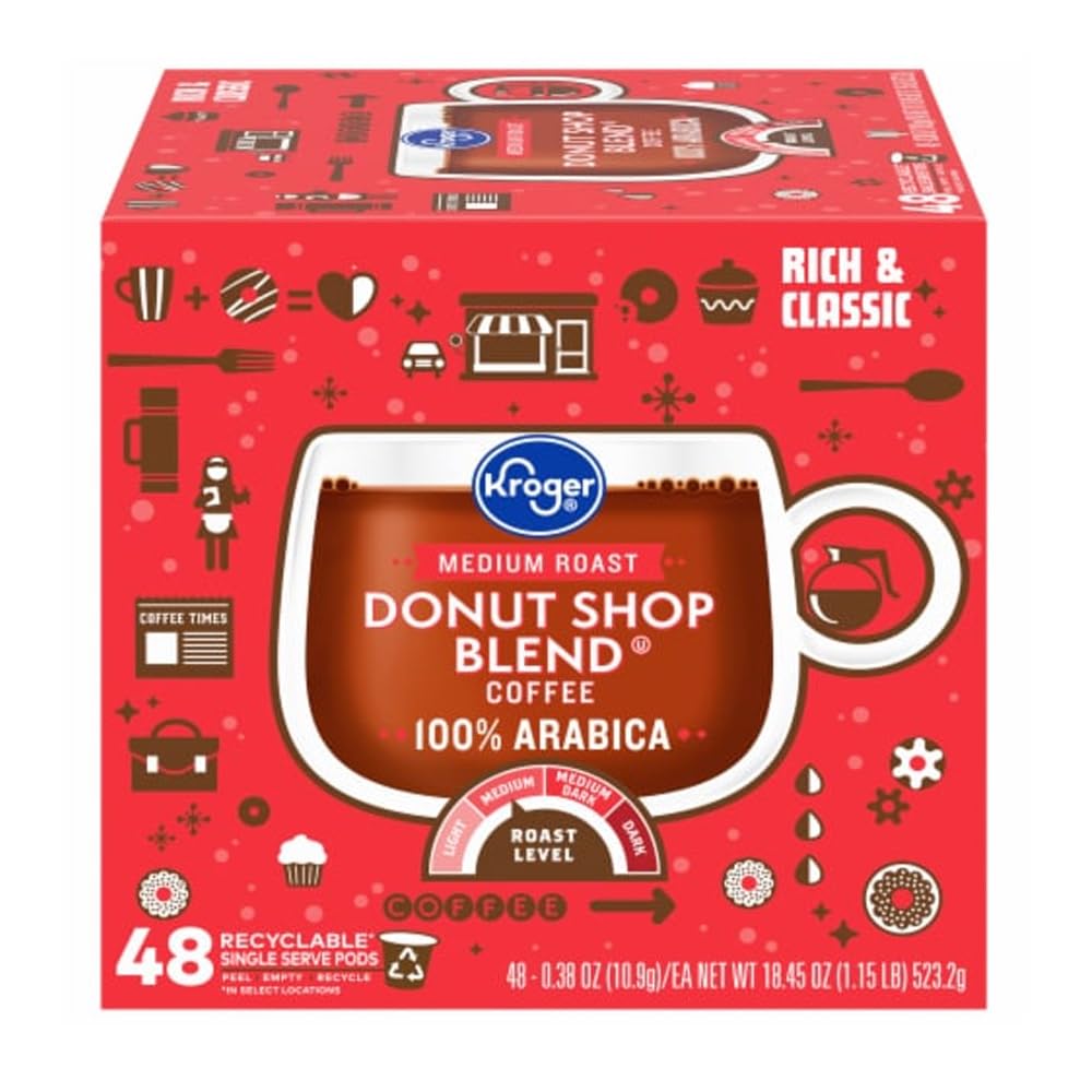 GenericDonut Shop Blend Kroger Medium Roast Coffee 48 Pods