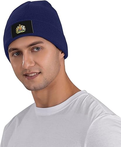Miniatura 4 de UK England Royal Coat of Arms United Kingdom Unisex Four Seasons Knitted Hat Winter Warm Hats Hats for Men Women One Size