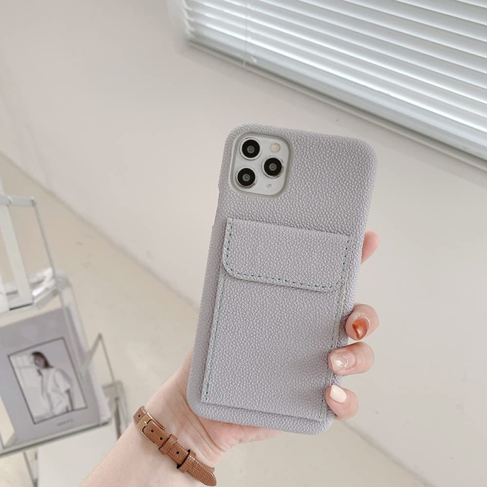 Étui de téléphone gris en cuir de luxe, l'accessoire iPhone 12 Pro Max idéal - 8