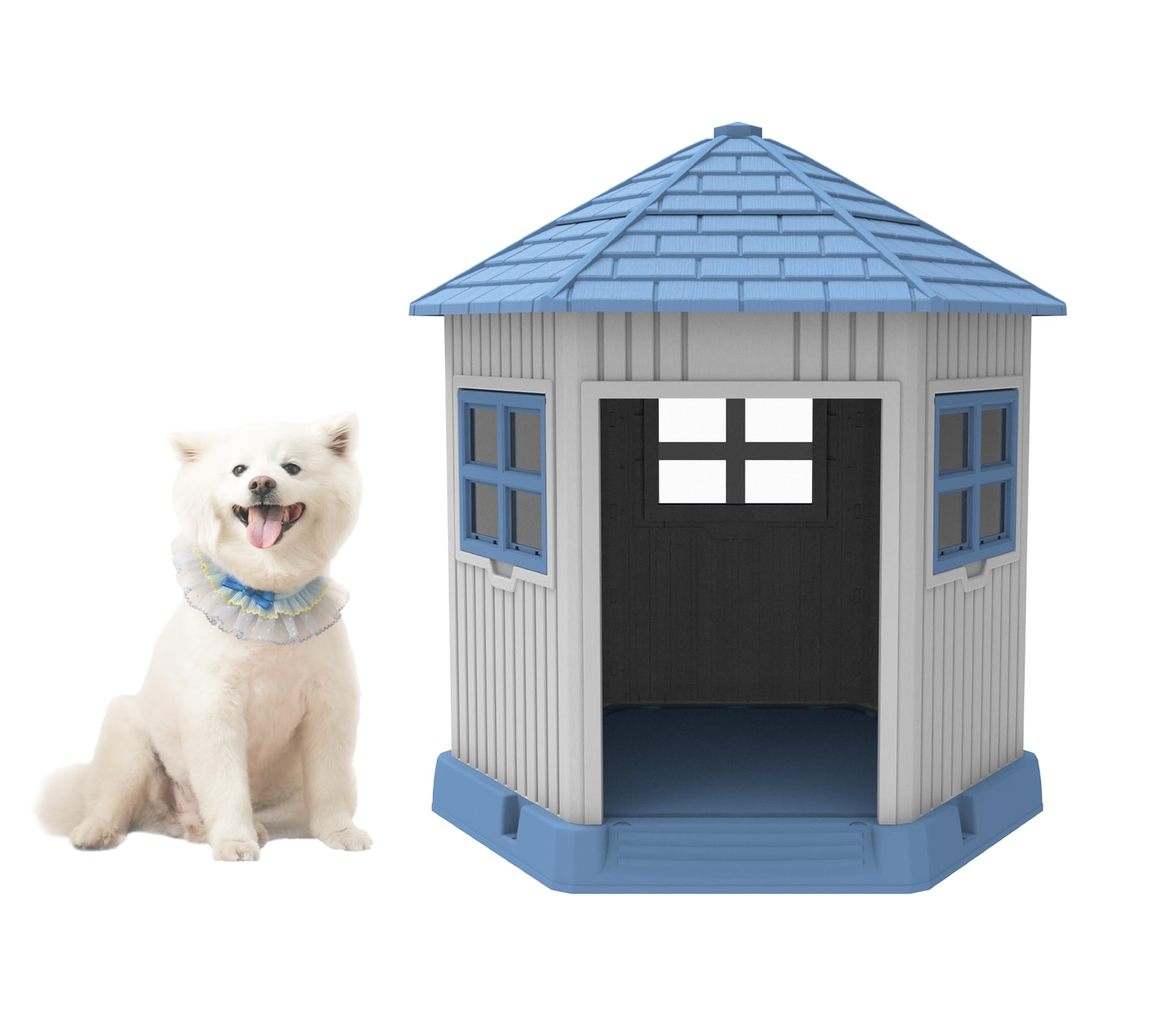 Amazon | BTM 犬小屋 屋外用 犬舎 室外 中型犬用 大型犬用 mサイズ