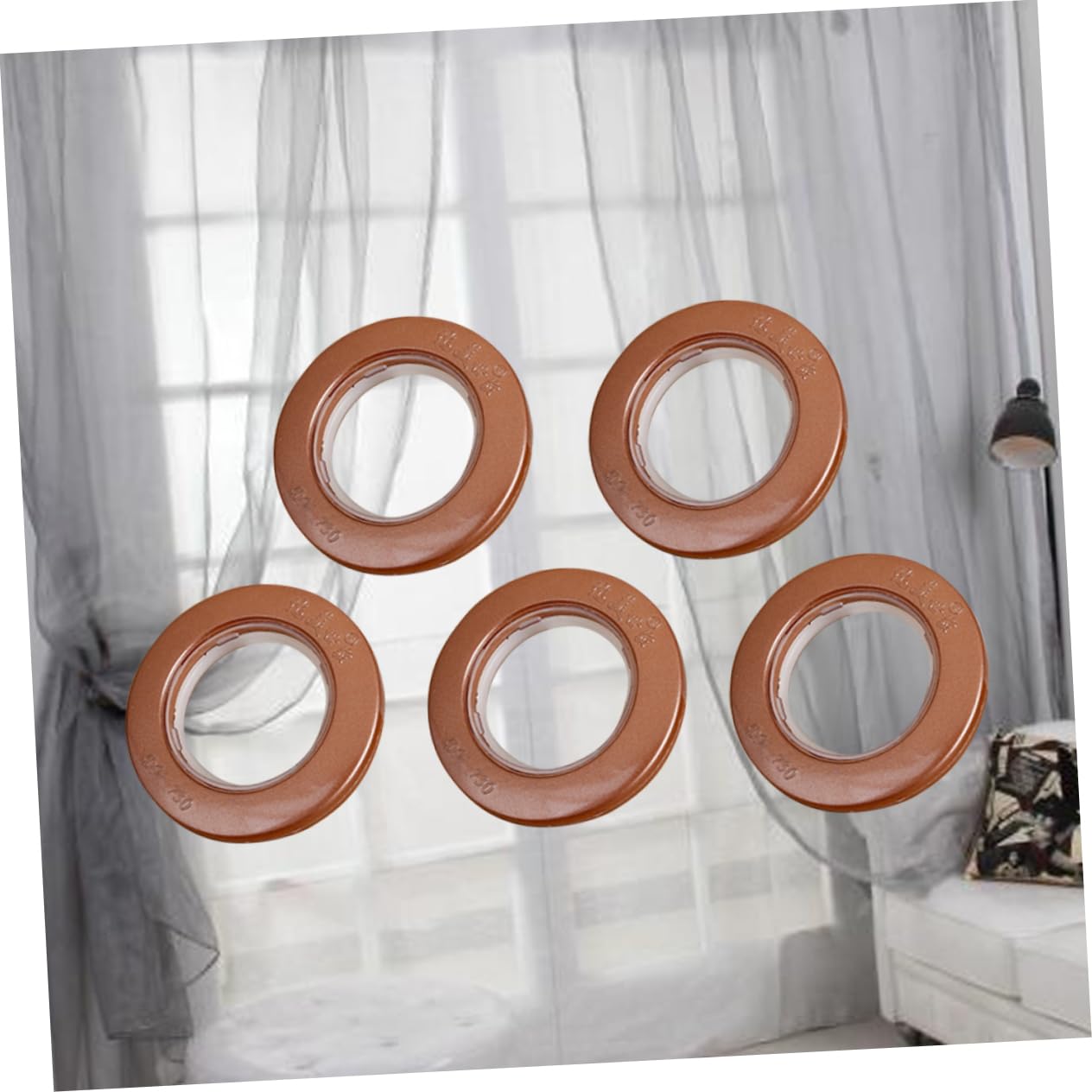 Cabilock 85piezas Anillas para Cortinas Anillas De Metal Resistentes y Duraderas para Hogar