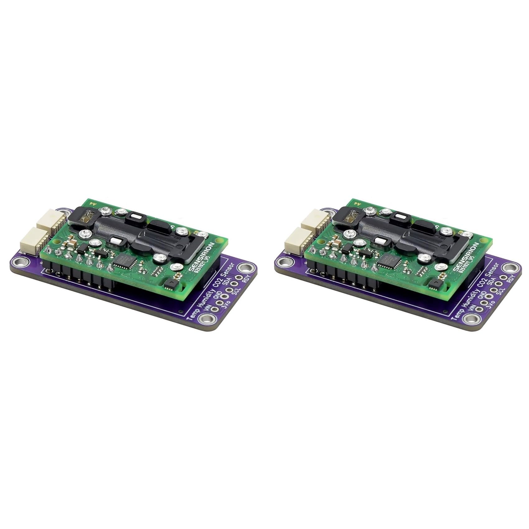 Jnchdghwa As Shown 2X Scd30 Air Quality Sensor Module,For Co2 And/T Measurement Of Indoor Temperature And Humidity Carbon Dioxide Sensor