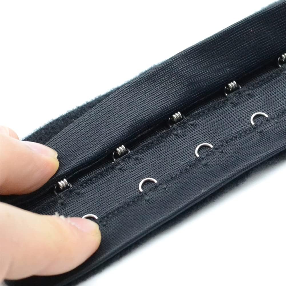 Corset Extender 10 Hooks - Bra Extender 10 Hook Pack of 2 Black&Light Beige
