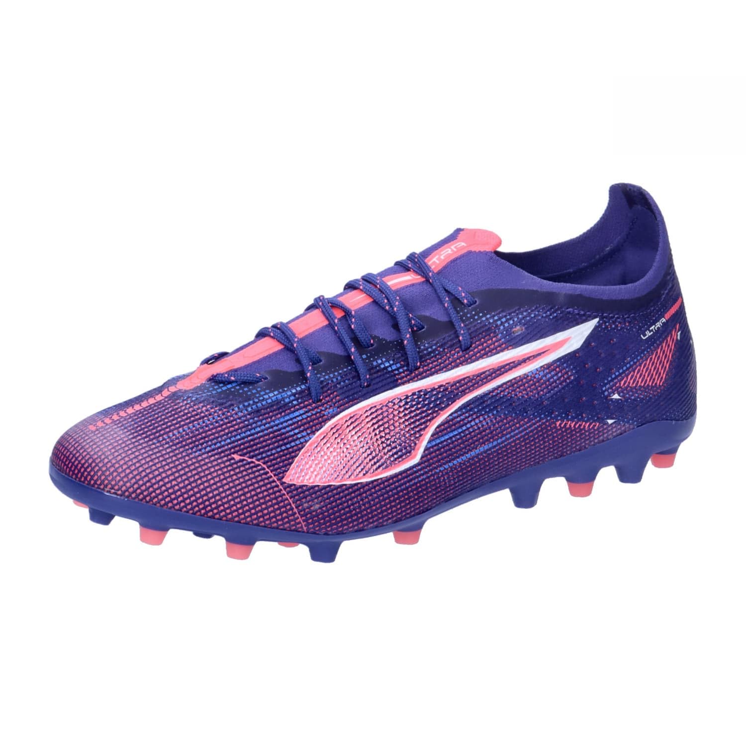 PUMA Unisex Adults Ultra 5 PRO MG Soccer Shoe, Lapis Lazuli-PUMA White-Sunset Glow, 6 UK