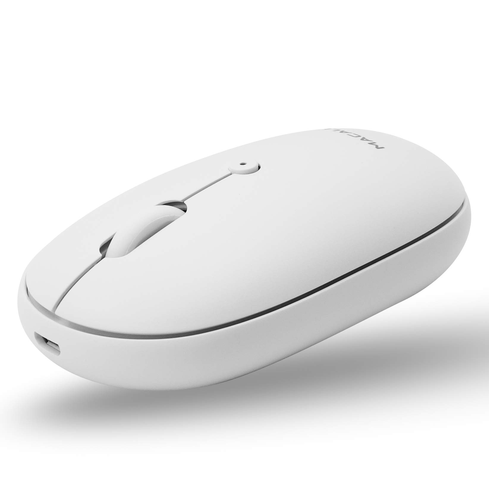 MacallyWireless Bluetooth Mouse - Quiet, Comfortable, Rechargeable for MacBook Air/Pro, Mac, iMac, Apple iPad - Wireless Mouse for Laptop, Windows PC Desktop