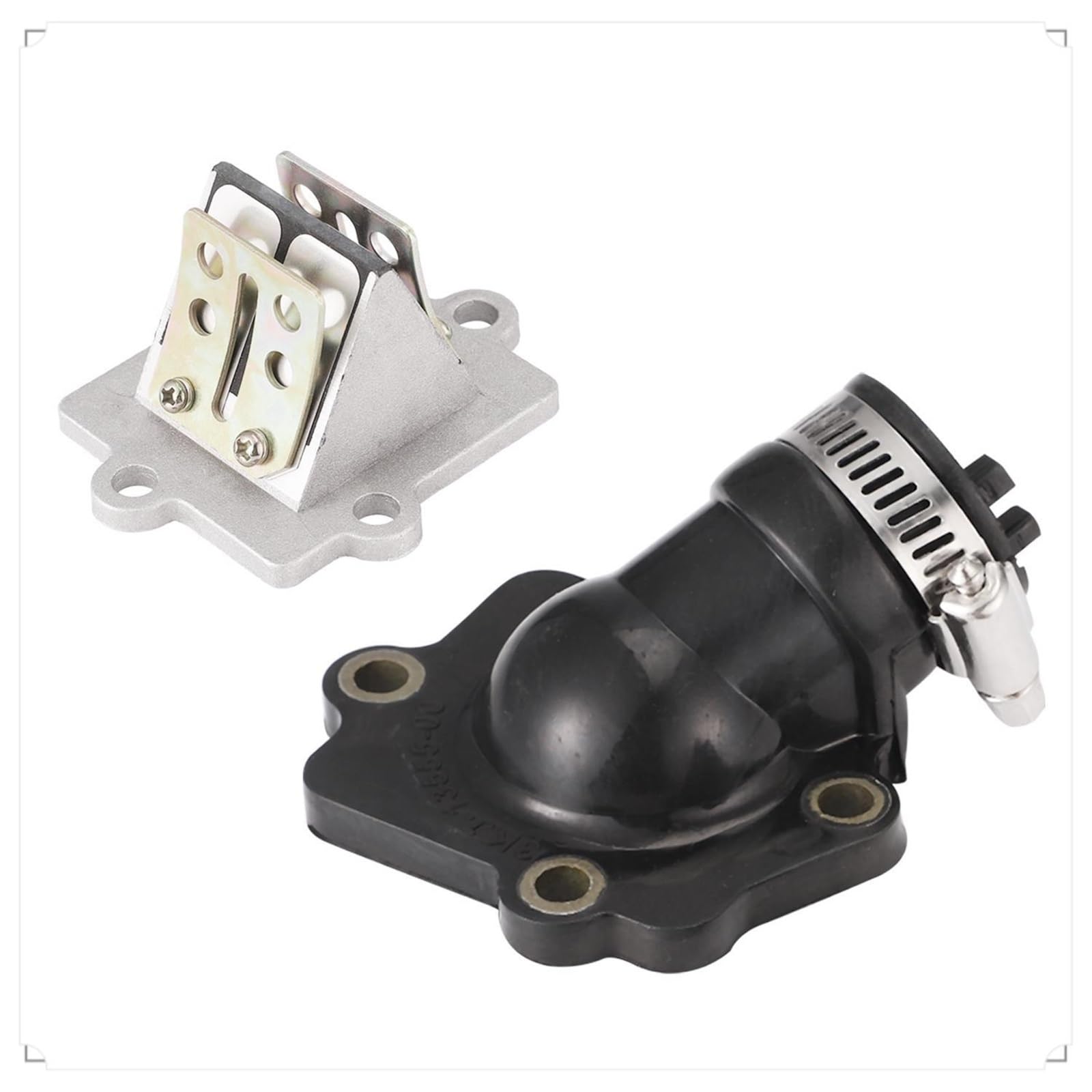 Conjunto válvula lengüeta colector admisión scooters Para Jog 50 CY50 CG50 Carburador Válvula de Lengüeta Válvula de Láminas