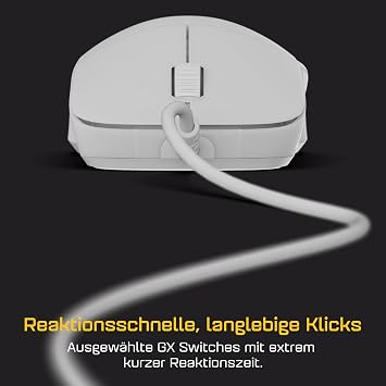 ENDGAME GEAR XM2 8K v2 Gaming Mouse White Frost 30K DPI Optical Sensor, 8000Hz Polling, Claw Grip Design for Medium to Large Hands, Lightweight (52.5g)