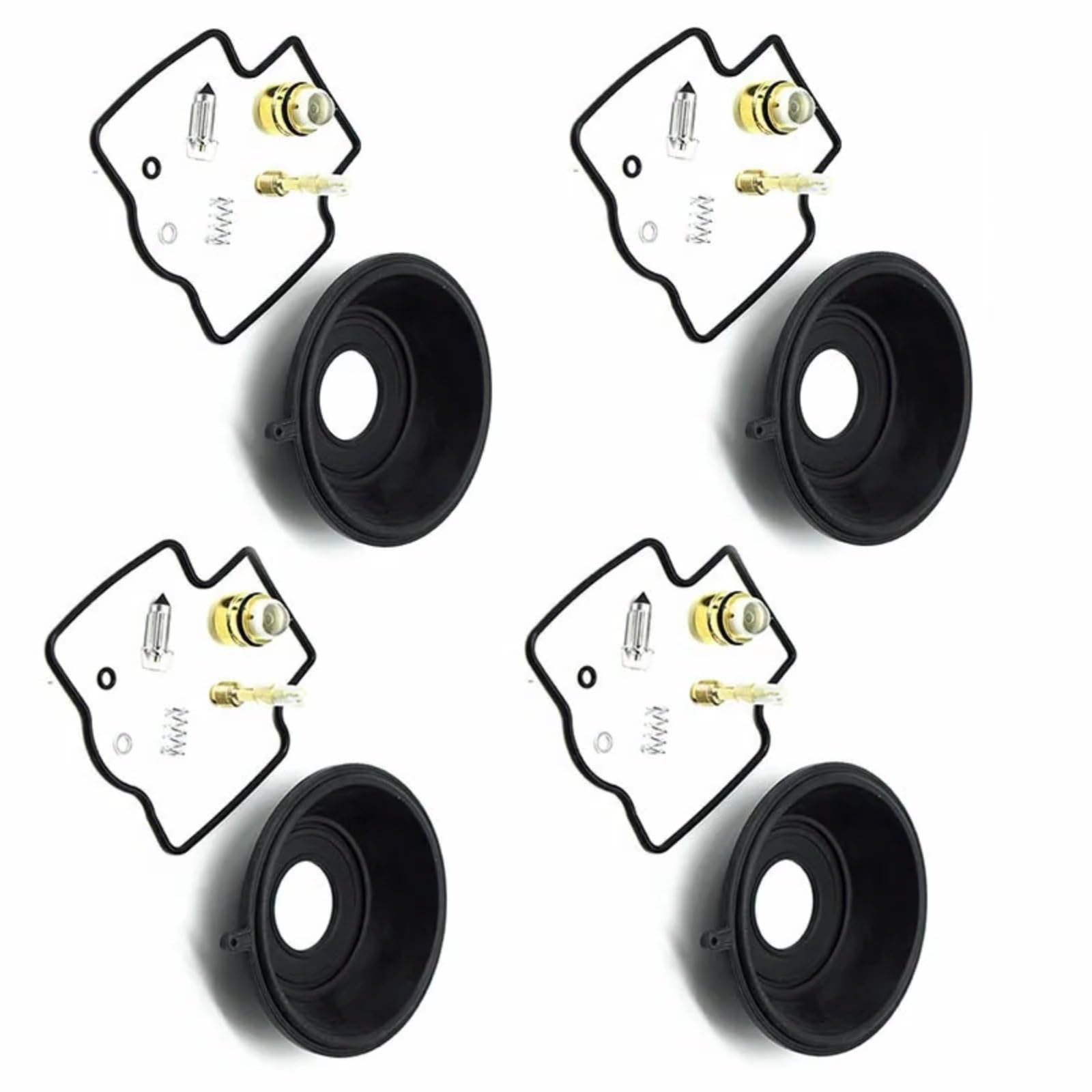 Kit Carburador Repuesto Kit De Reparación De Carburador Para Para ZX600 Para Ninja ZX-6 | Kit reconstrucción carburador de motocicleta junta cámara válvula flotador asiento diafragma vacío(4 kits diaphragms)