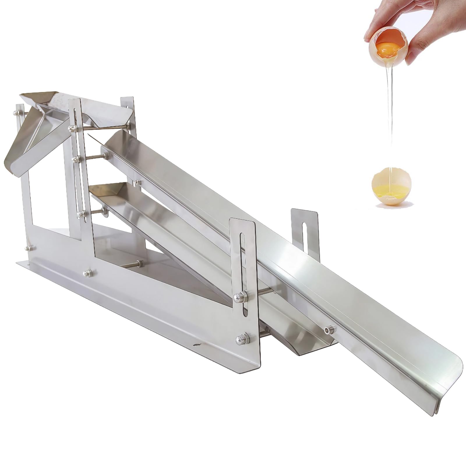 Máquina separadora de yema de huevo de alta velocidad con espacio ajustable para panaderías y restaurantes