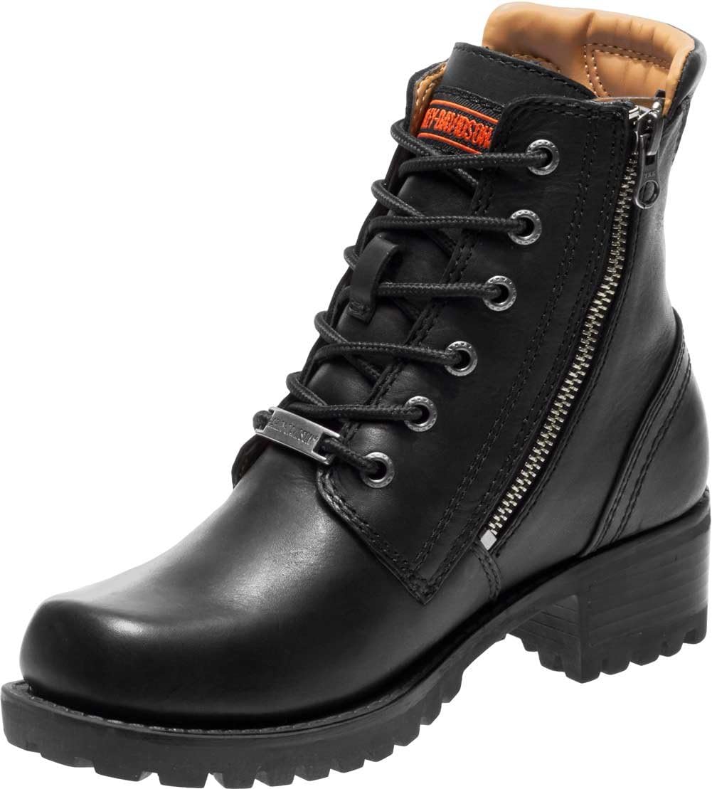 HARLEY-DAVIDSON FOOTWEAR Women's Asher Boot, Black, 6