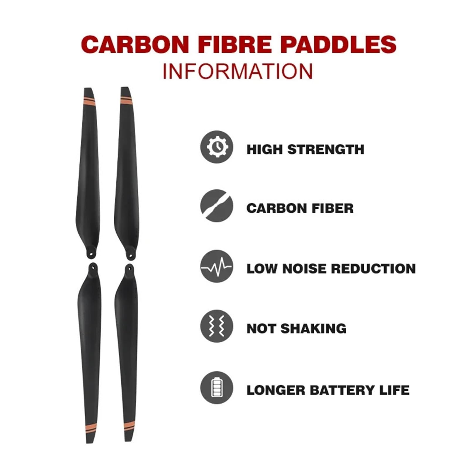 Compatible con Hobbywing, 30-Inch Folding Propeller for X8 Plus