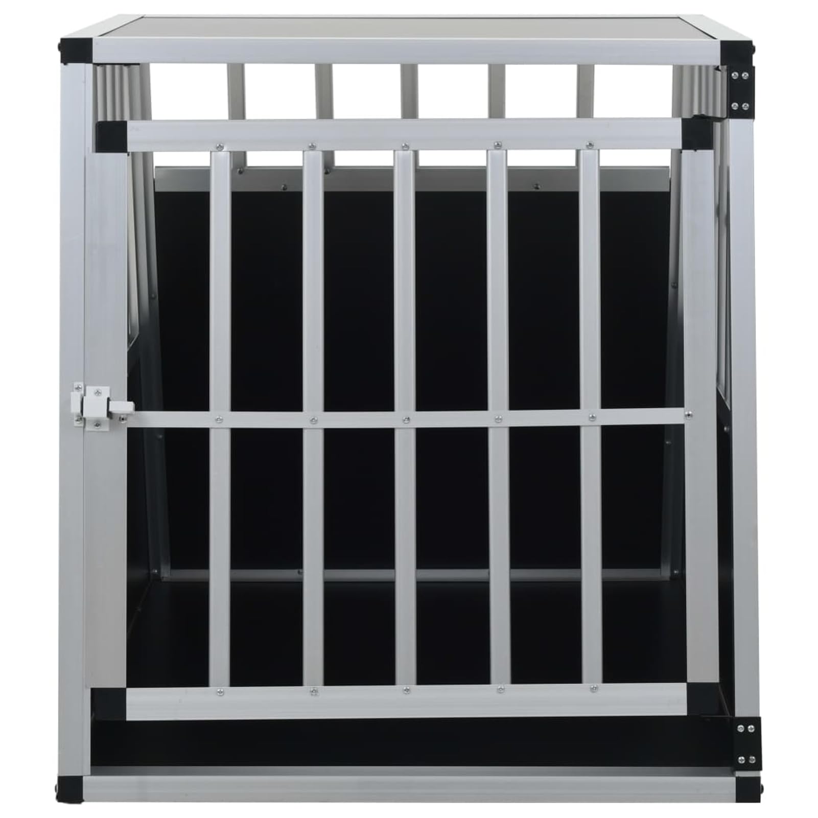 Hundetransportbox mit Einzeltür 65 x 91 x 69,5 cm Hundebox 170664