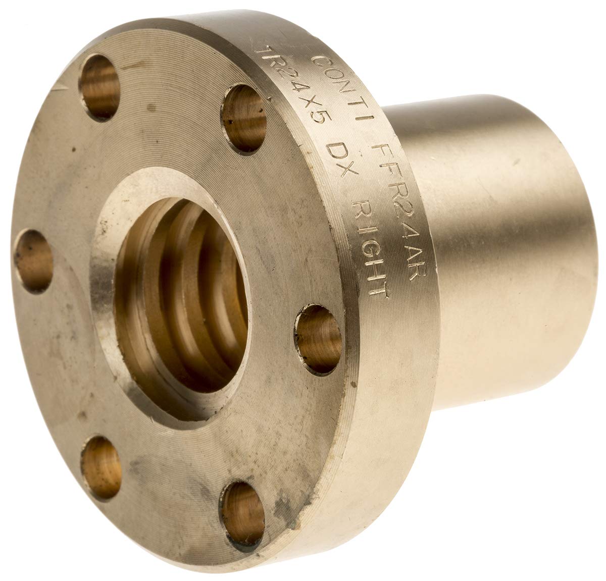 RS PRO 5 mm Spindelmutter Rund mit Flansch 24 mm, Außen-Ø: 55 mm Außen-ø, Länge: 44 mm
