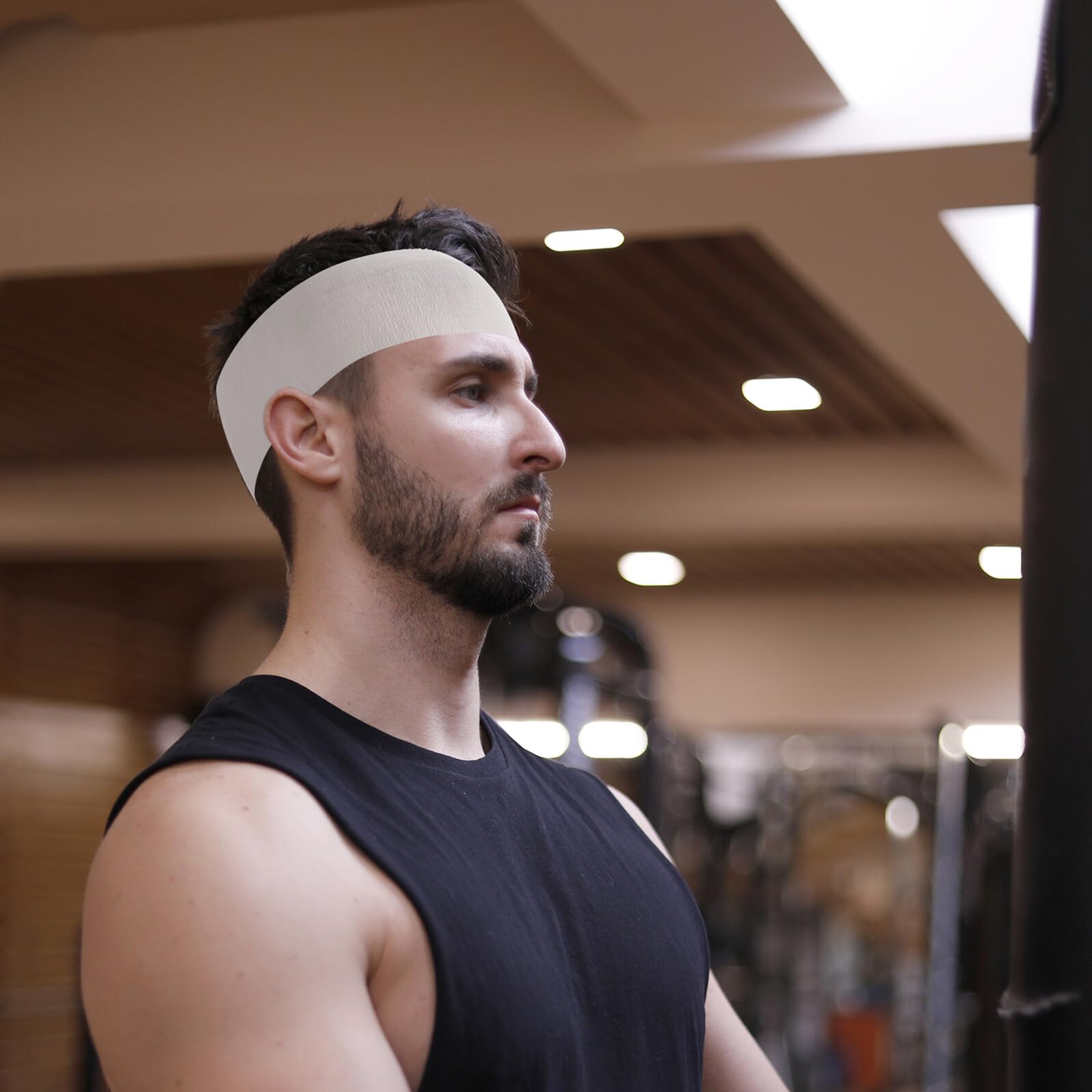 Cabilock 100 pezzi Fasce Elastiche Monouso per Capelli Spa Fascia Capelli Non Tessuta Bianca per Trattamenti Viso e Skincare Resistente e Flessibile Unica