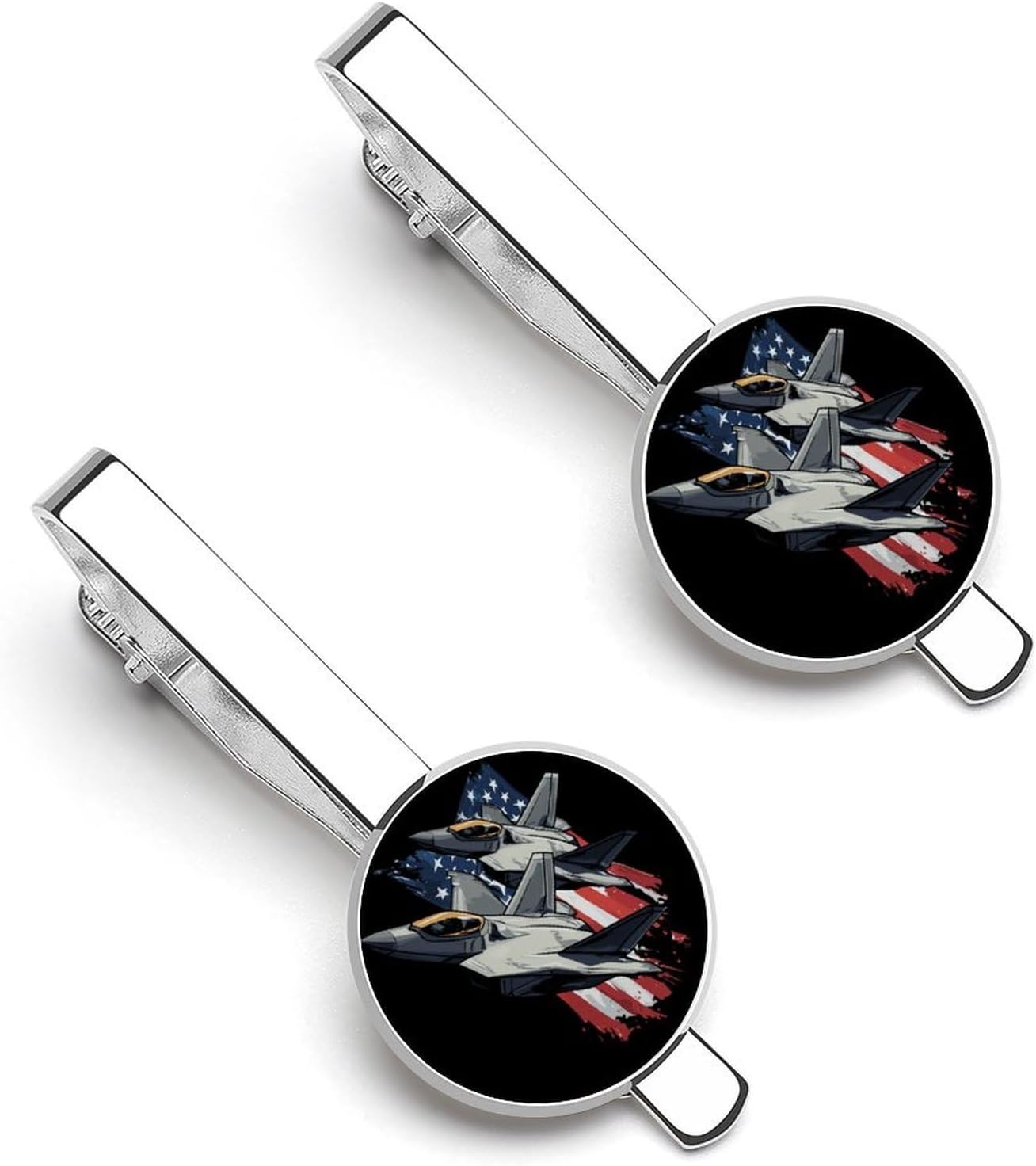 F-22 Raptor Fighter Jet Tie Clip Fashion Jewelry Necktie Pin for Wedding Busiess Office Accessories