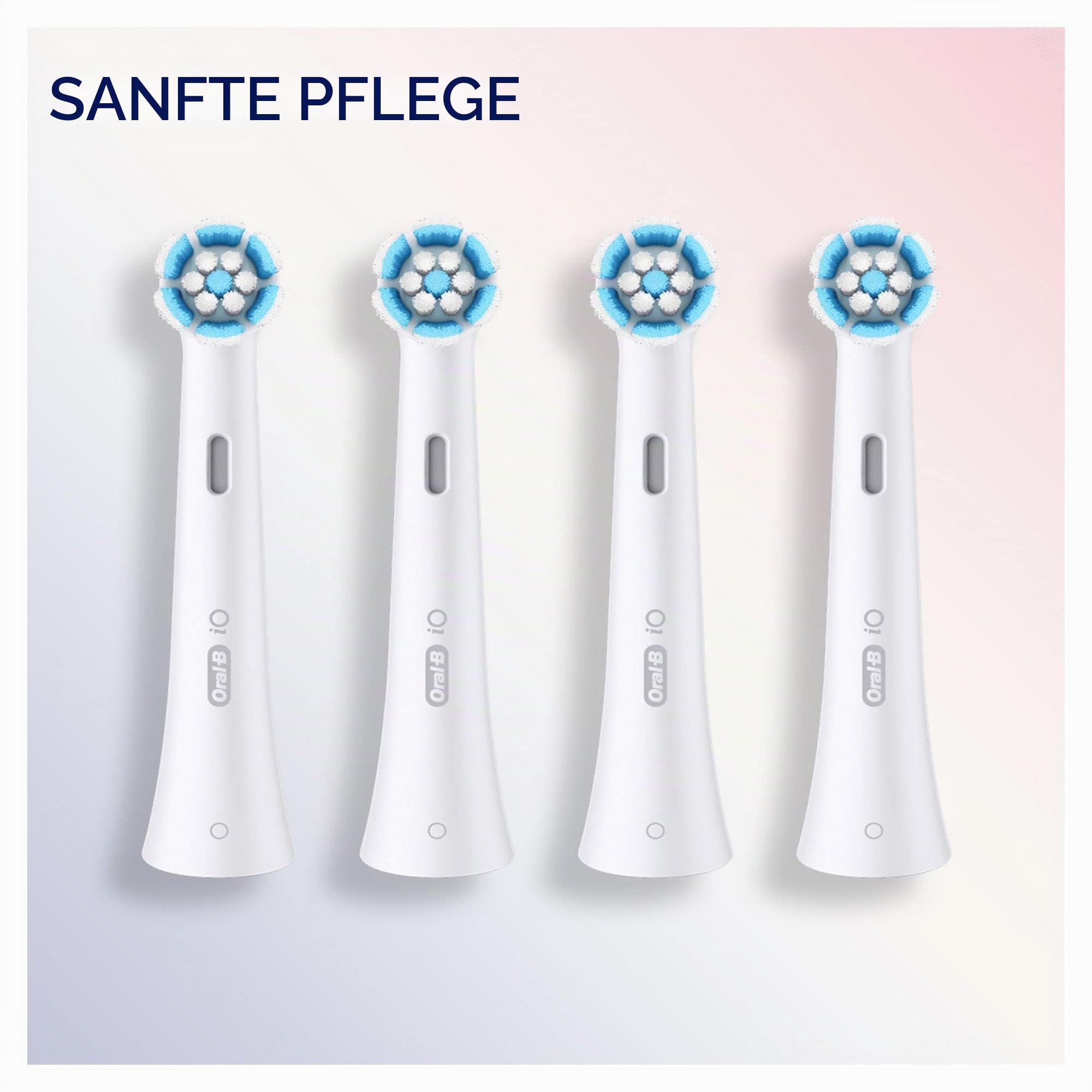 Oral-B iO Gentle Care Zahnbürstenspitzen, Packung mit 4 Stück