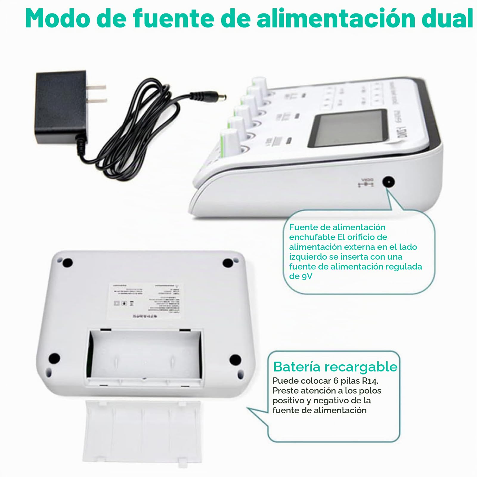 Aguja del Estimulador Muscular Eléctrico, Estimulador Muscular EMS, Máquina De Decenas Multifuncionales De 6 Canales De Salida, para Fisioterapia De Acupuntura, Equipo Masajeador