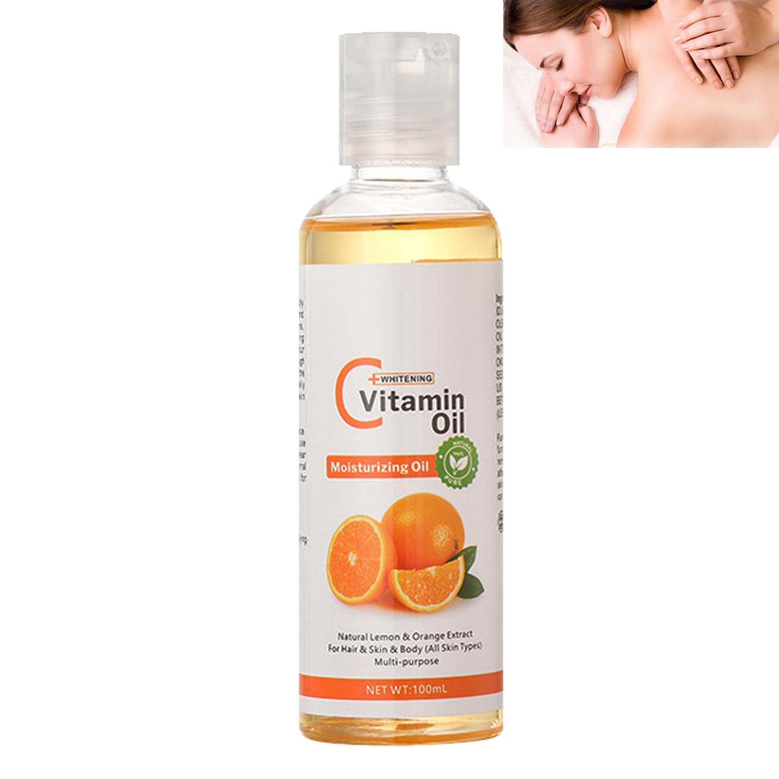 Vitamin C Body Massage Oil,Vitamin C Oil,Vitamin C Serum Face Serum,Natural Skin Care For Hydrate,Vitamin C Serum for Face Skincare Serum,Natural Massage Oils for Massage Therapy