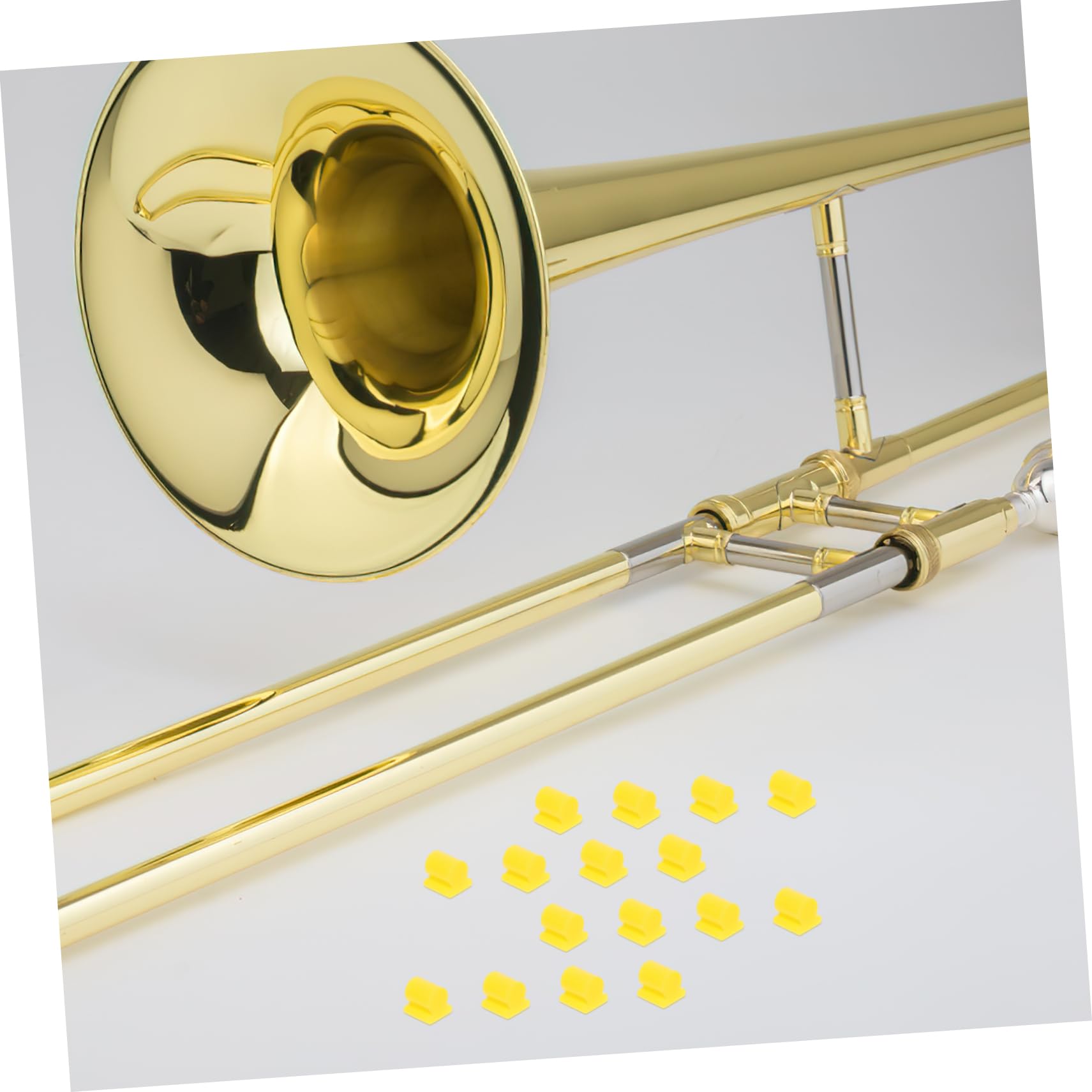 Yardwe 20pièces Trombone Tampon Silicone Pour Instrument Pratique Et Utile Fourniture De Tampon Pour Instrument Accessoire Pour Pratique