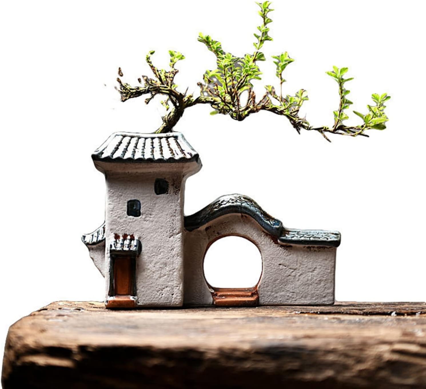 送料無料お手入れ要らず 部屋状 花瓶 花器 陶器 可愛い 面白い おしゃれ レトロ風 モダンスタイル 花束 生け花 造花 ドライフラワー 一輪挿し 植木鉢 室内 リビング レストラン 玄関 和室 仏壇 ホテル 22 5x9 5x14 5cm Gts Com Pe