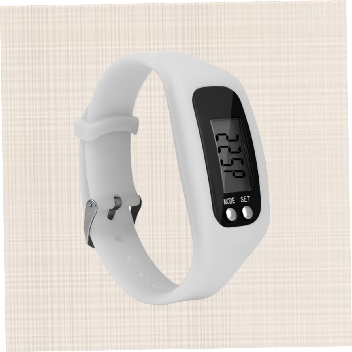 Toddmomy LED Multi Function Sports Pedometer Watch Calorie Monitoring Bracelet for Running Walking and Exercise for All Ages White Color